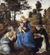 THe Virgin and Child with Saints Jerome and Dominic Filippino Lippi